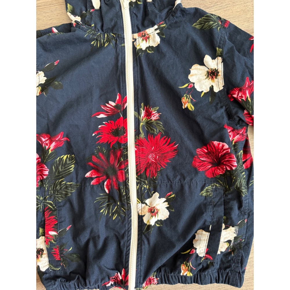 Denim & Flower Ricky Singh Girls Lightweight Hooded Floral Jacket Size 9/10 - Picture 5 of 12